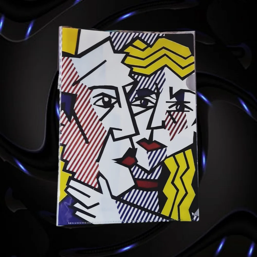 Roy Lichtenstein Pop Art on 3 Storage Folders. NWT